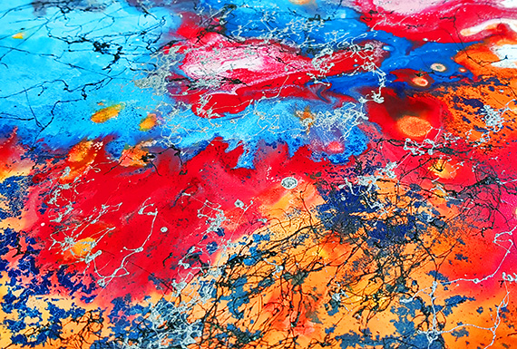 Encausticbild Infrarottechnik auf Leinwand Encausticbild Infrarottechnik