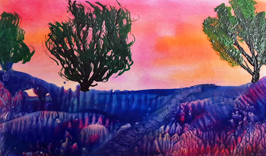 Malplatte, Encaustic-Pen, PanPastell
