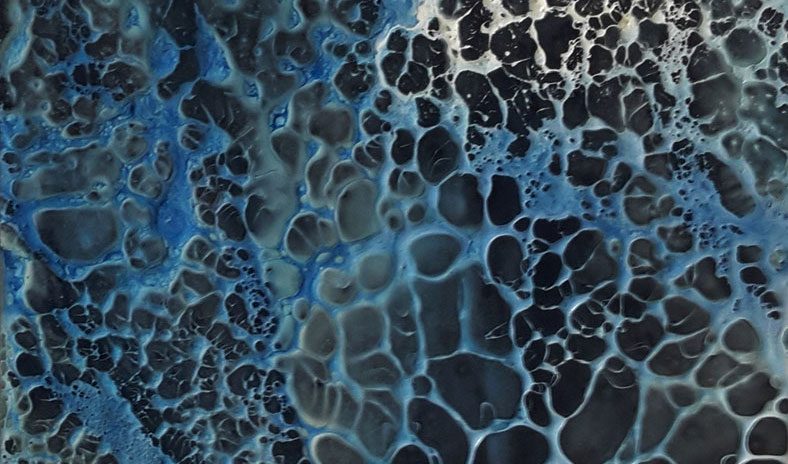 Encaustic mit Schellacktechnik