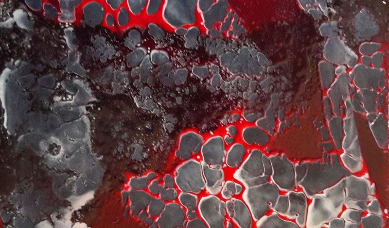 Encaustic mit Schellacktechnik